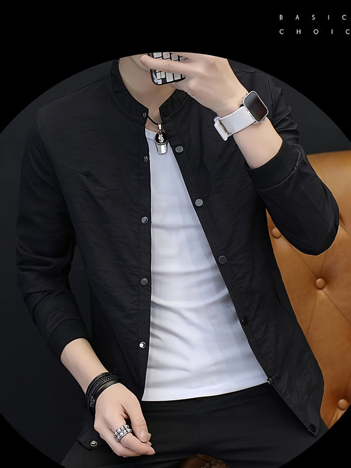 Heren Slim Fit Jas | Stijlvol & Modieus | Button-Down | Lente & Herfst
