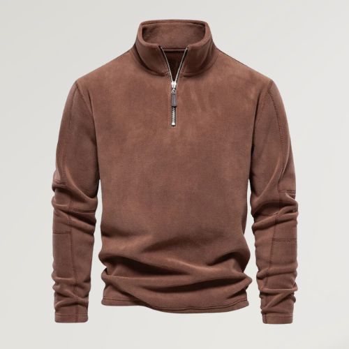 Knusse fleece coltrui voor mannen met moeiteloos comfort en chique uitstraling | Mika