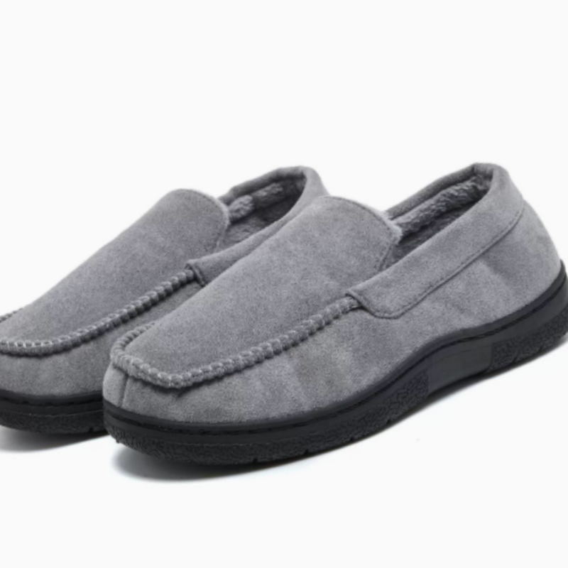 Loafers Heren | Warme Instappers | Geruit Design & Antislip Zool