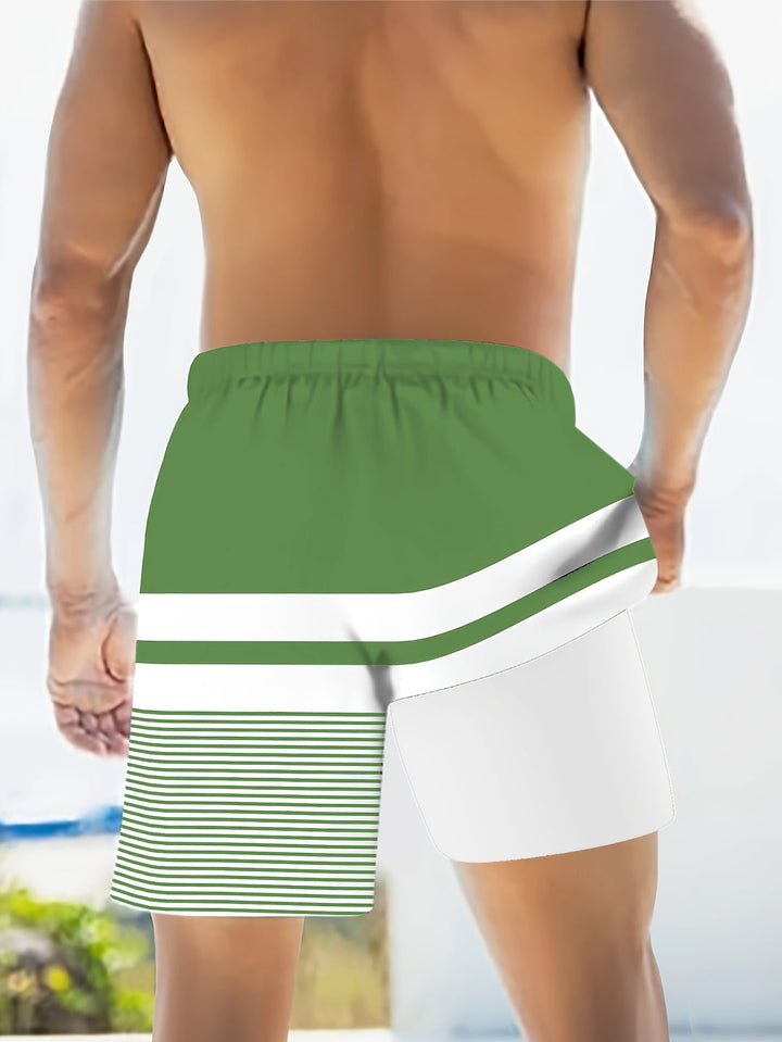Heren Strandshorts | Casual & Bedrukte Polyester | Perfect voor Zomerse Dagen