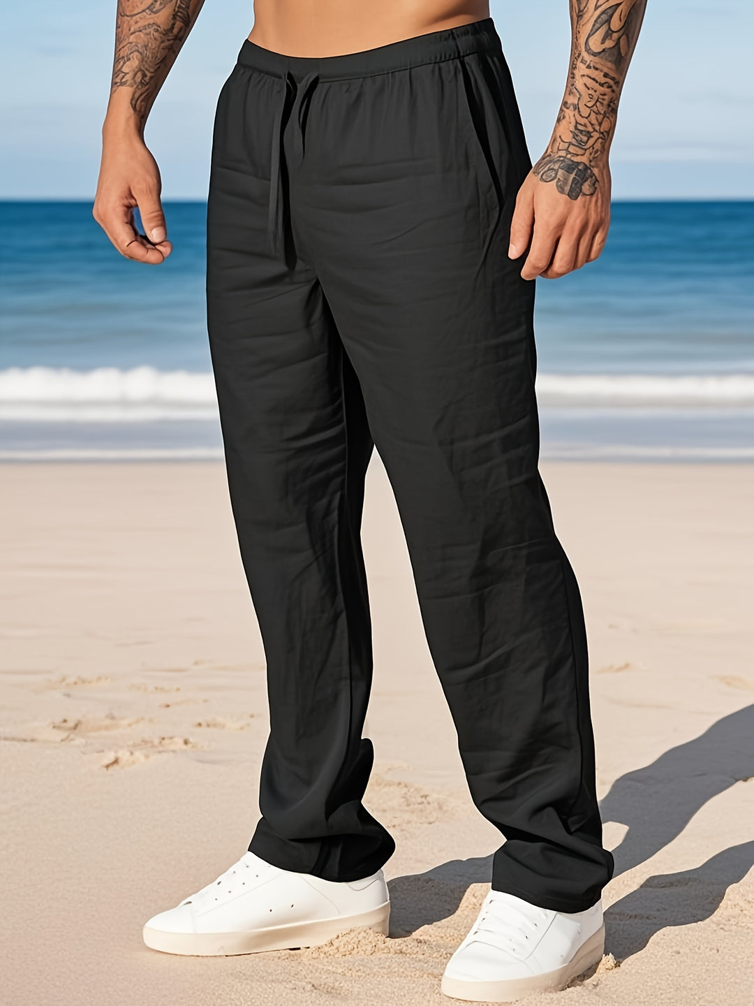 Heren Broek | Straight | Met Trekkoord | Zomer