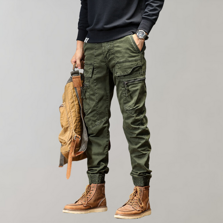 Heren Cargo Jogger | Multi-Pocket & Tactical | Techwear Katoen | Outdoor Kleding