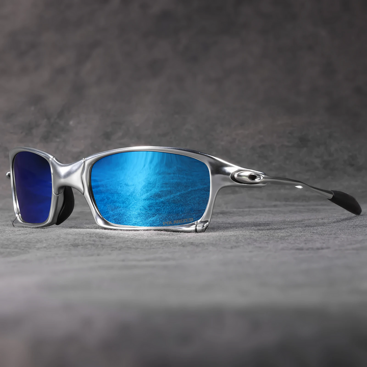 Heren Zonnebril | Sportief Design | Gepolariseerde Lenzen | 100% UV-Bescherming | Metalen Frame 30g