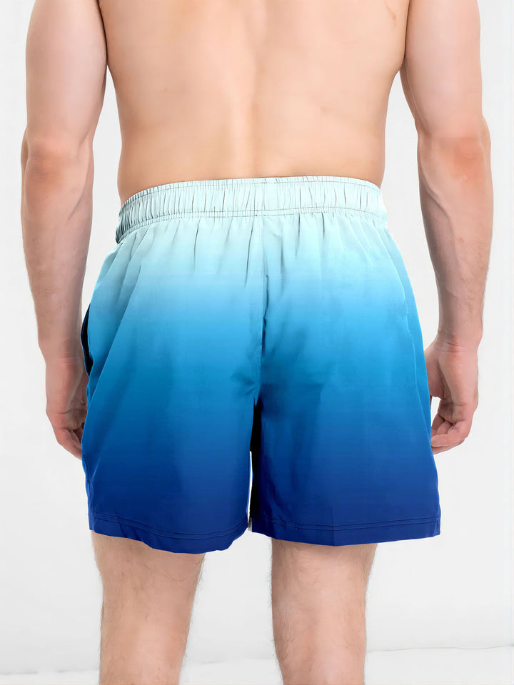 Heren Strandshorts | Sneldrogend & Lichtgewicht | Trekkoord & Ombre Design | Zomer Activewear