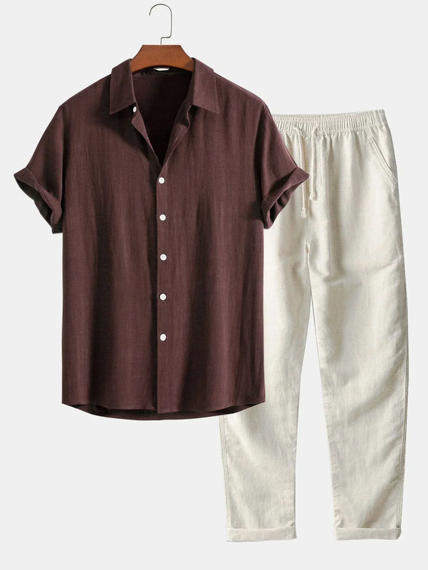 Heren Set | Straight | Met Knoopjes | Zomer