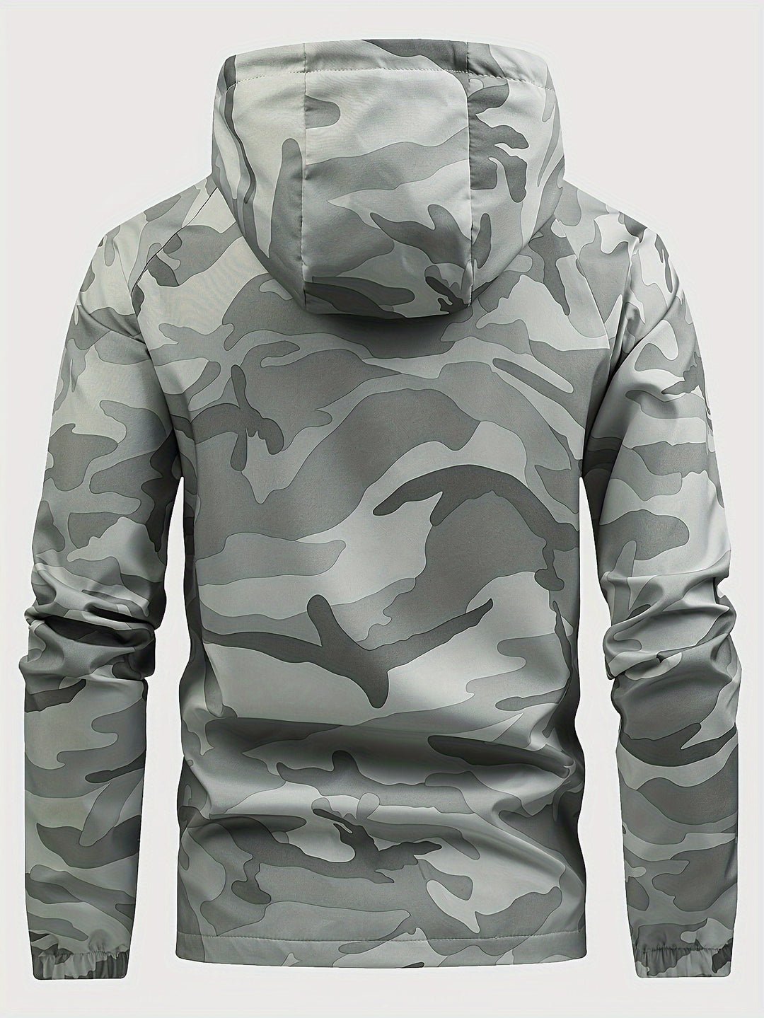 Heren Windjack | Camouflageprint & Capuchon | Duurzaam & Functioneel