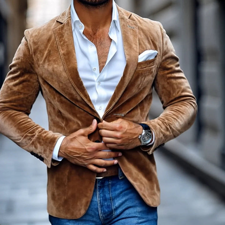 Heren Blazer | Getailleerd | Lange Mouw | Herfst