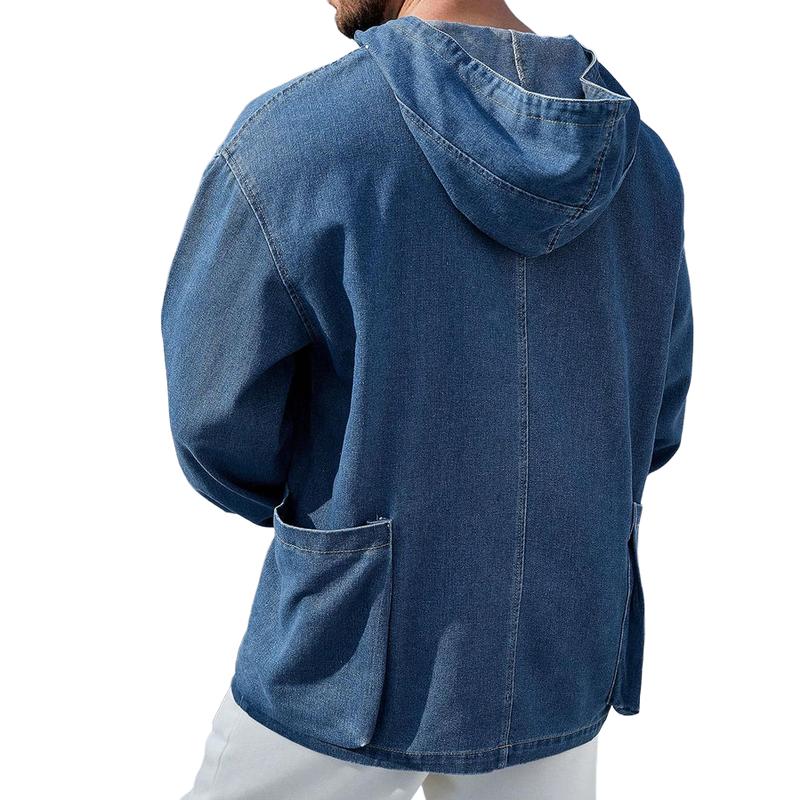 Oversized Denim Hoodie | Stoere Urban Look | Comfortabele Katoenmix & Relaxed Fit