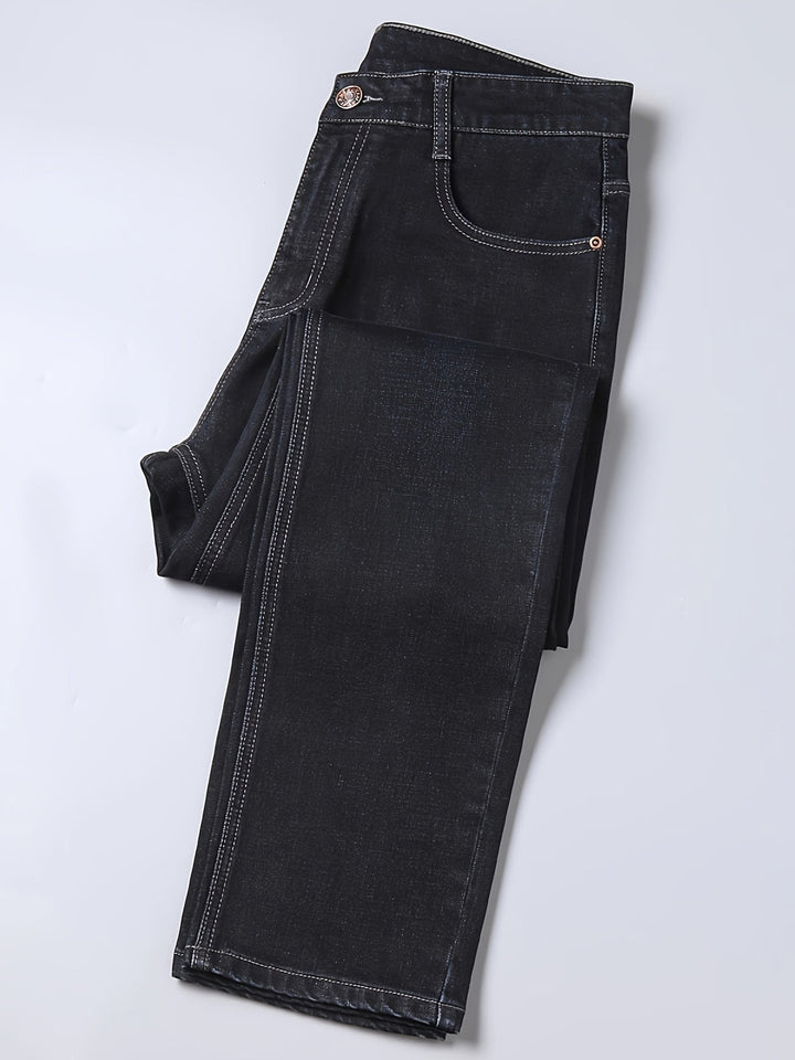 Heren Jeans | Barrel Fit | Klassieke denim | Casual and Komfortabel | Effen kleur