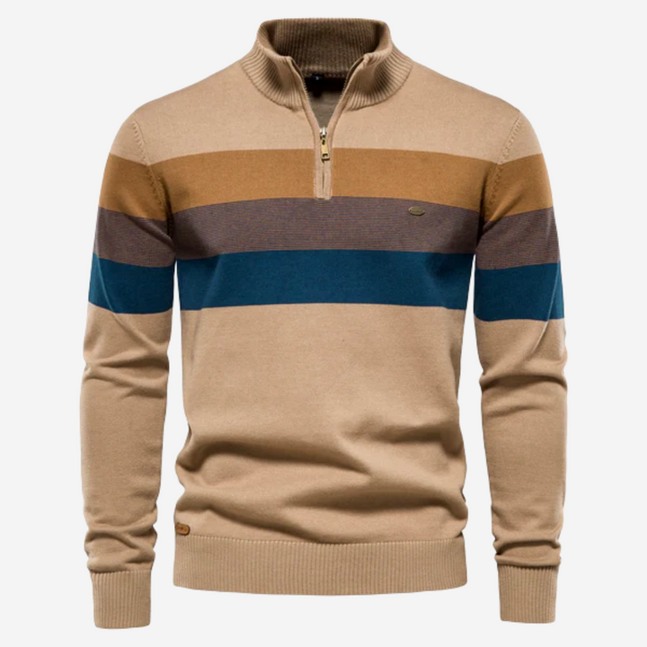 Zachte en warme Gestreepte trui voor mannen Comfortabel en casual stijl | Philip