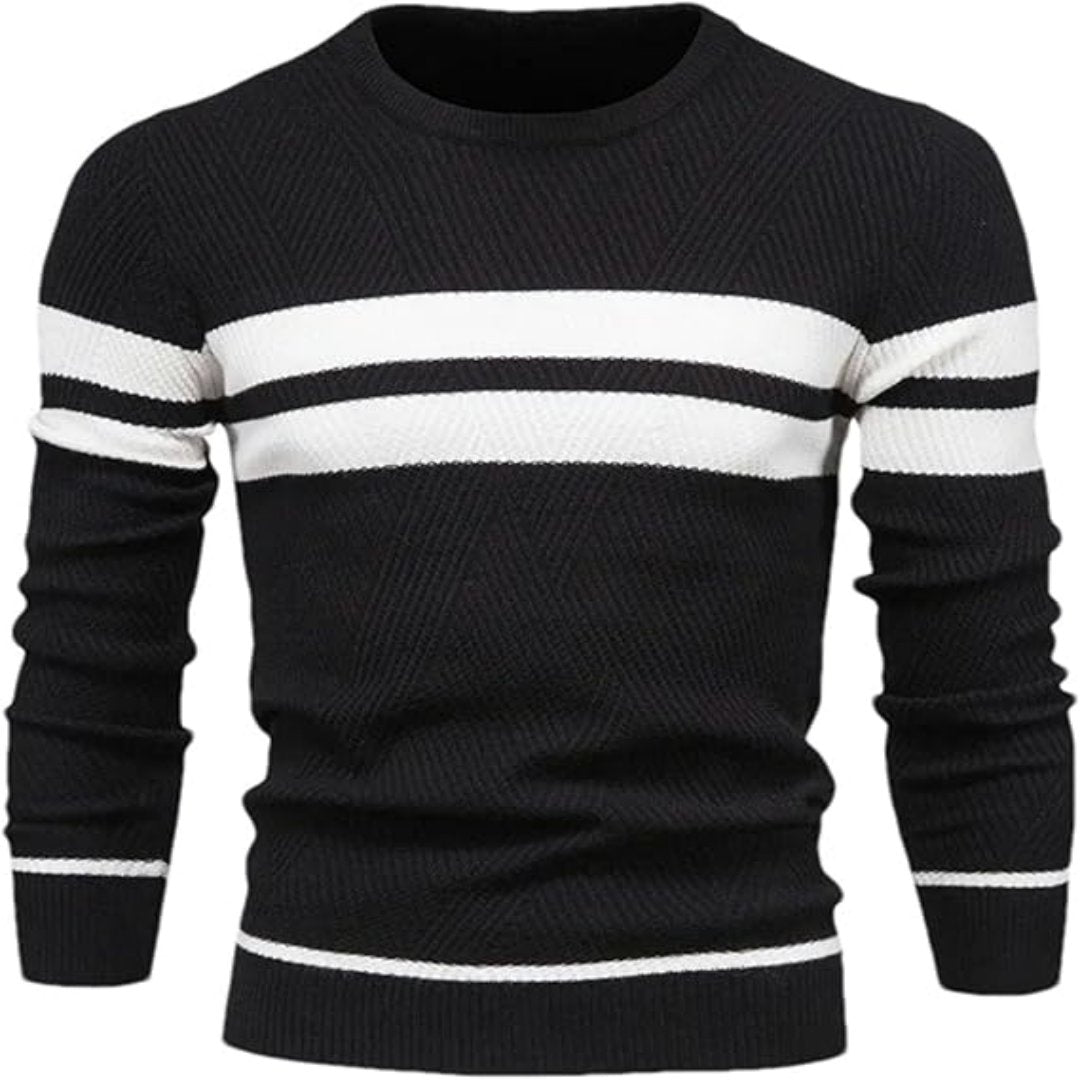 Truien Heren | Warme Gebreide Sweater | Patchwork Design