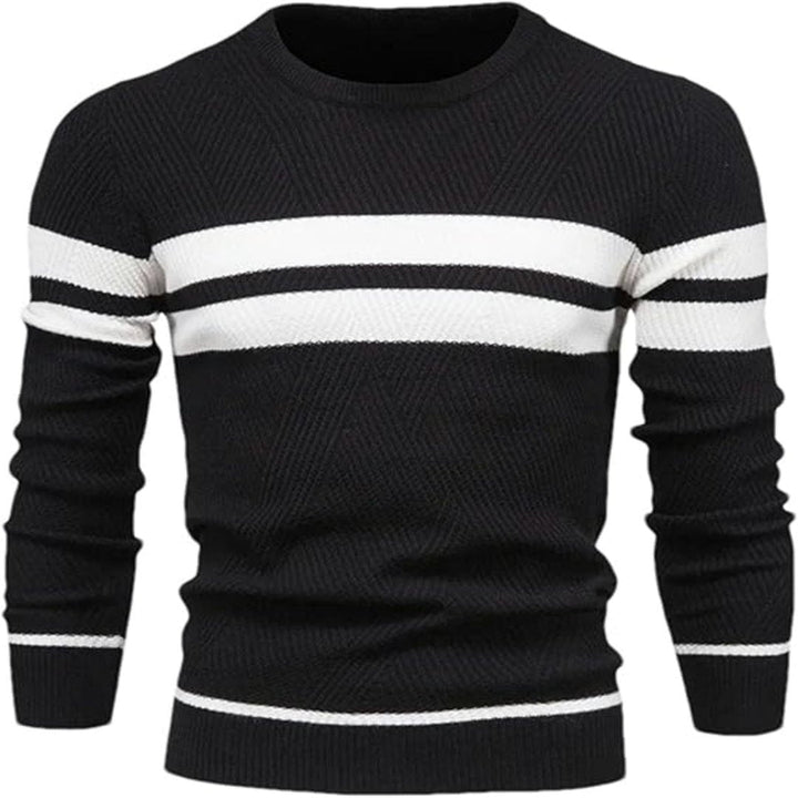 Truien Heren | Warme Gebreide Sweater | Patchwork Design
