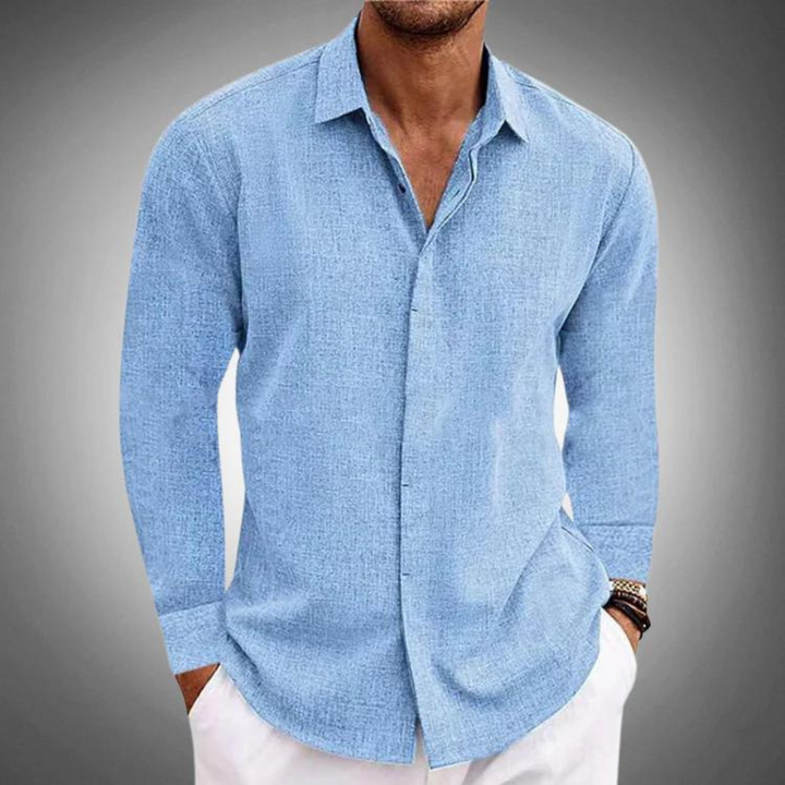 Heren Shirt | Straight | Lange Mouw | Zomer