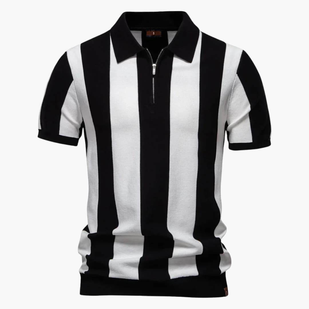 Heren Polo | Retro | Ritssluiting | Zomer