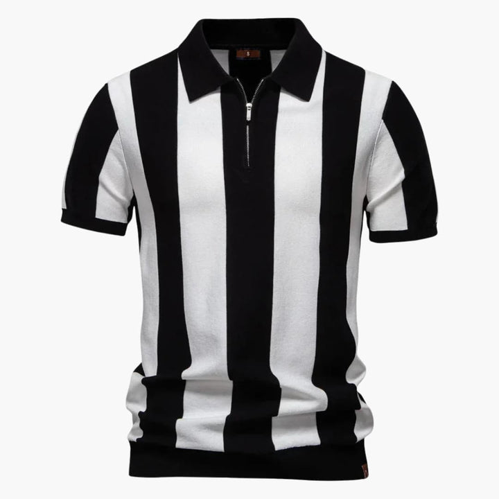 Heren Polo | Retro | Ritssluiting | Zomer