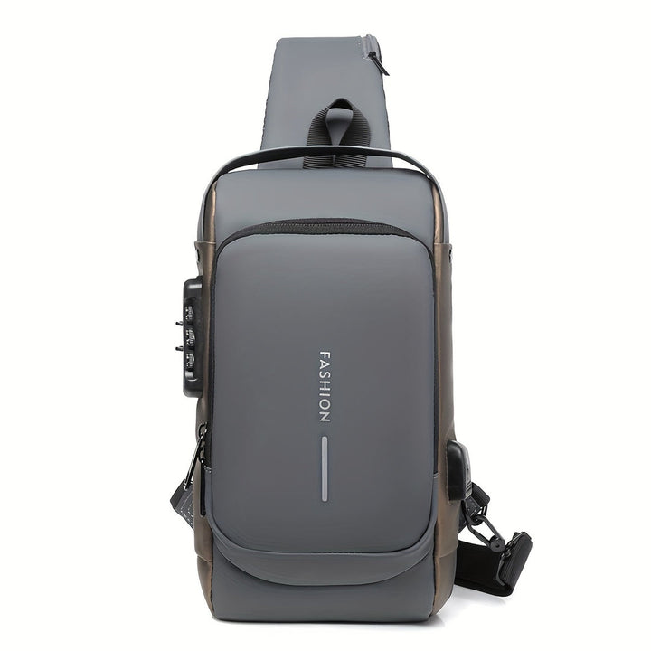 Heren Crossbodytas | Anti-Diefstal & USB Oplaadpoort | Motor & Vrijetijdssport | Duurzame Oxford Stof
