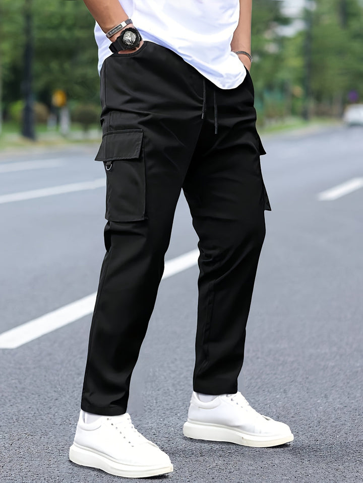 Cargo Broek Heren | Verstelbare Tailleband | Meerdere Zakken | Polyester