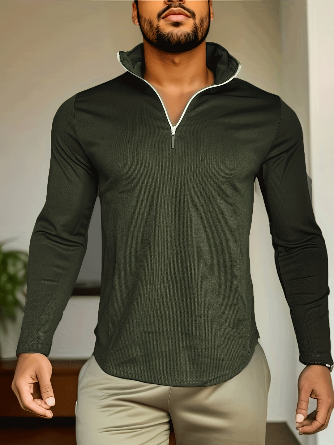 Heren Trainingspak | 2-delig Set met Rits & Trekkoord | Sportief & Comfortabel | Polyester