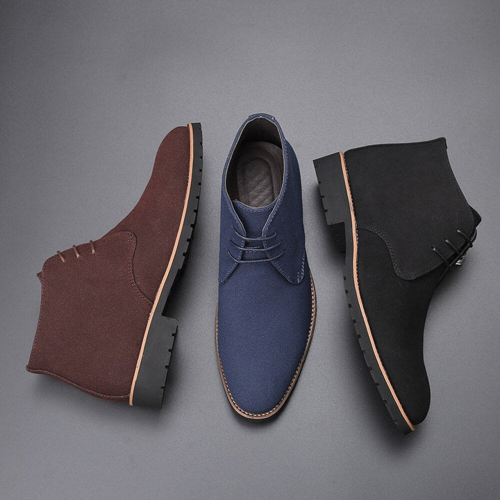 Heren Boots | Suède Look | Enkelhoog & Casual Verfijnd | Antislip Zool