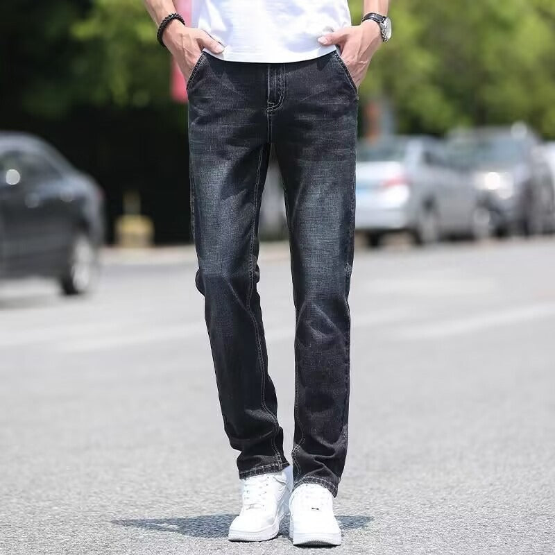 Moderne Denim jeans met rechte pasvorm voor tijdloze charme en uitzonderlijke veelzijdigheid | Milaan