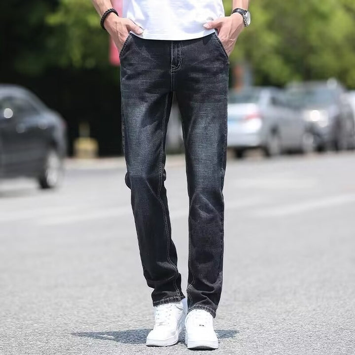 Moderne Denim jeans met rechte pasvorm voor tijdloze charme en uitzonderlijke veelzijdigheid | Milaan