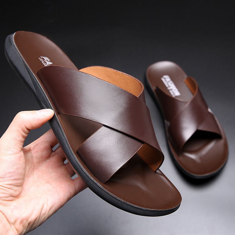 Heren Sandalen  | Open Teen Kruisbanden | Lichtgewicht Zomerschoen