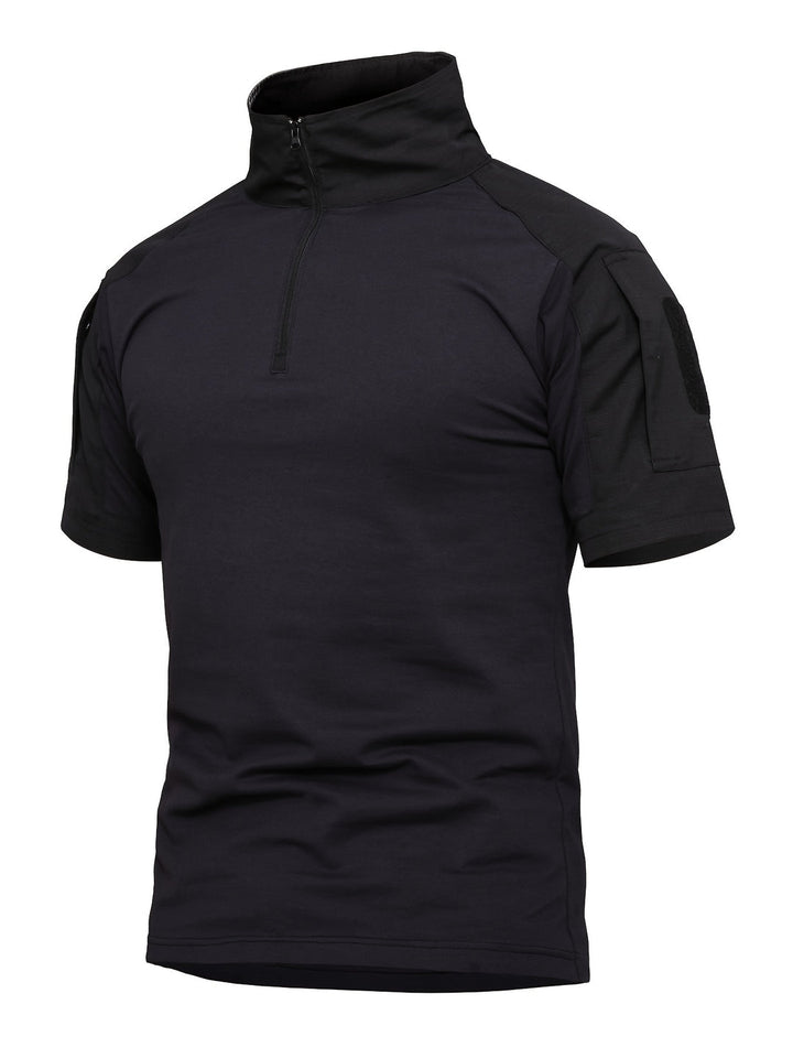 Heren T-shirt met Reverskraag | Camouflageprint & Casual | Korte Mouwen voor Zomer & Buiten