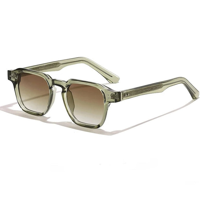 Heren Zonnebril | Transparant Montuur | Gradient Glazen | Zomer
