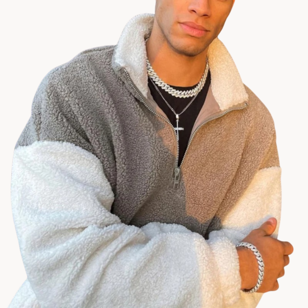 Verfijnde Sweater met Halve Ritssluiting en Zachte Afwerking voor Moderne Elegantie | Adam