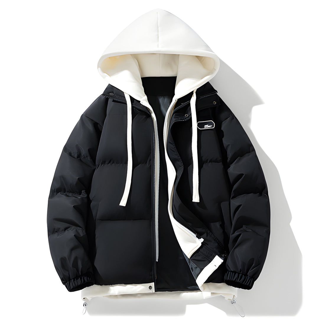 Winterjas Heren | Dikke Gewatteerde Jas met Capuchon | Trendy & Warm