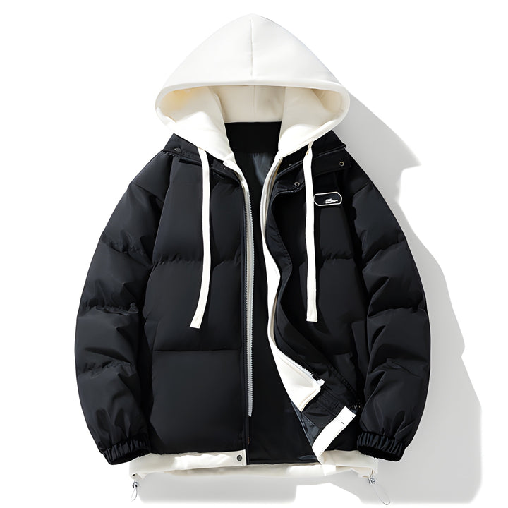 Winterjas Heren | Dikke Gewatteerde Jas met Capuchon | Trendy & Warm