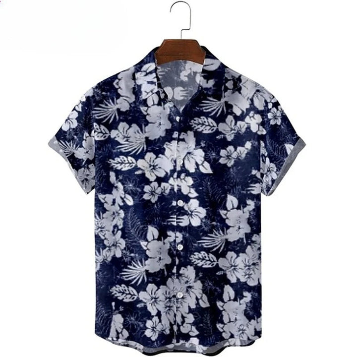 Heren Shirt | Elegant | Bloemenprint | Korte Mouw | Zomer