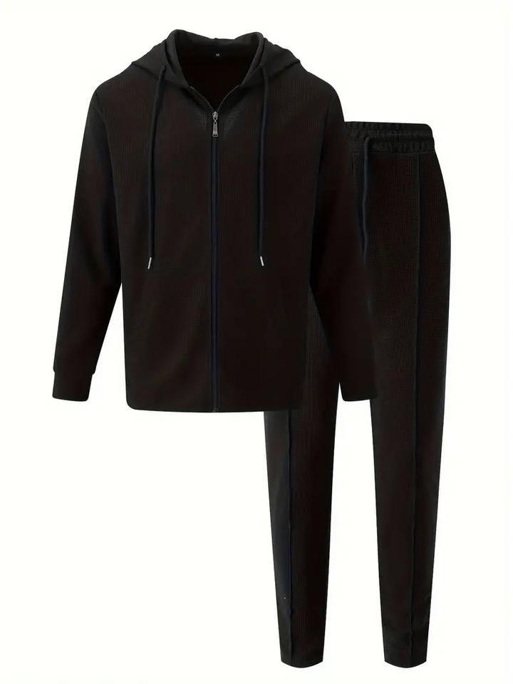 Heren Set | Stijlvol & Comfortabel | Trui met Capuchon & Broek | Moderne Elegantie