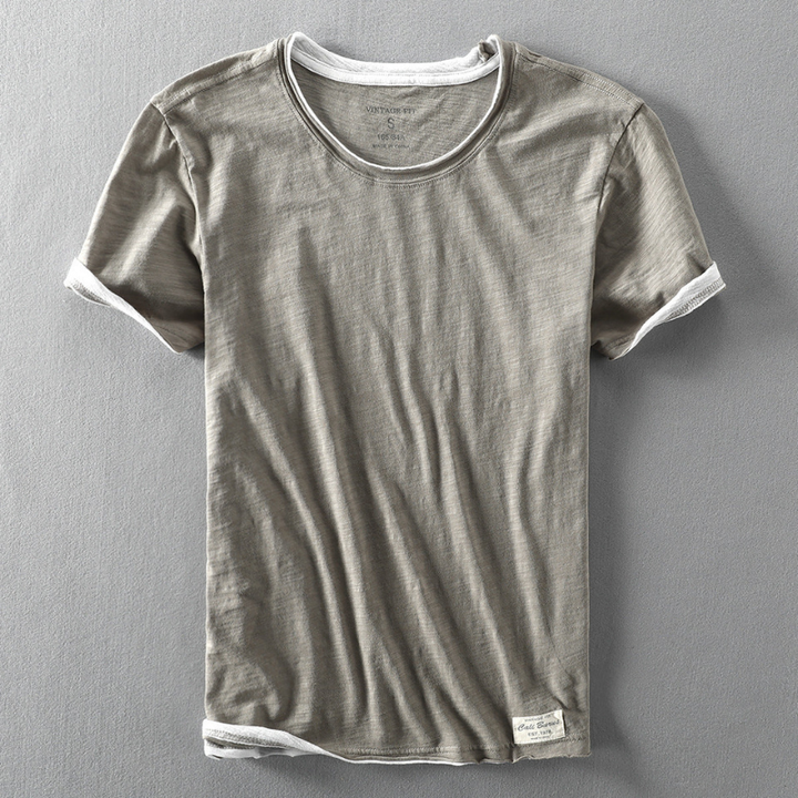 Heren Top | Slimfit | Korte Mouw | Zomer