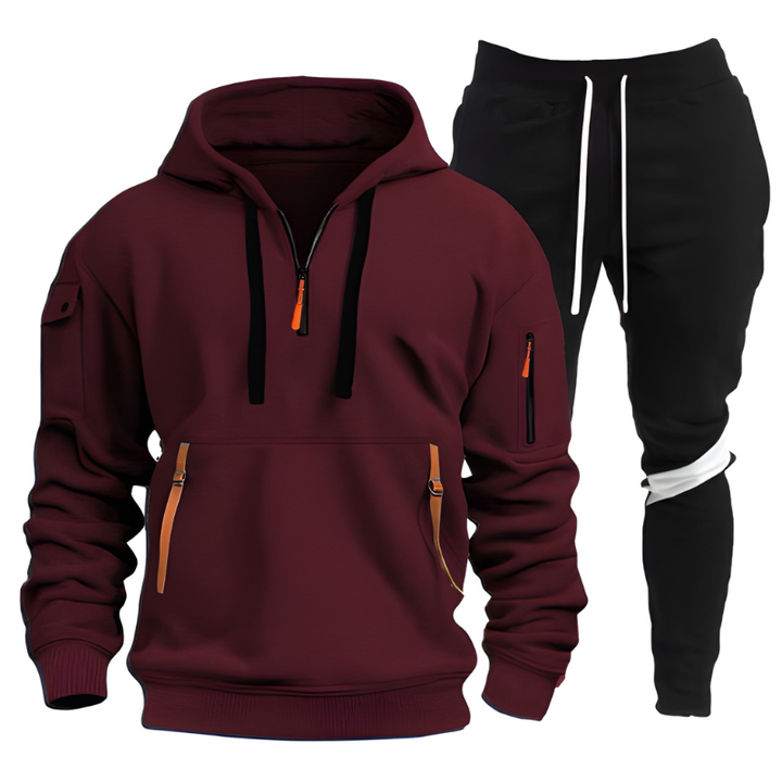 Heren set | Sportieve Hoodie & Joggingbroek | Functioneel & Warm | Winter Kleding