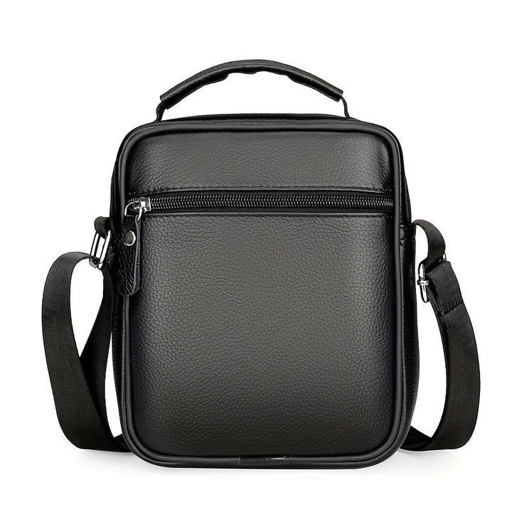 Heren Schoudertas | Echt Rundleer | Verstelbare Band & Functioneel Design | Casual Stijl