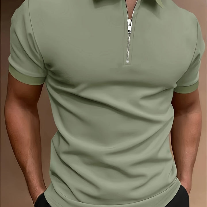 Heren Polo | Slimfit | Ritssluiting | Zomer