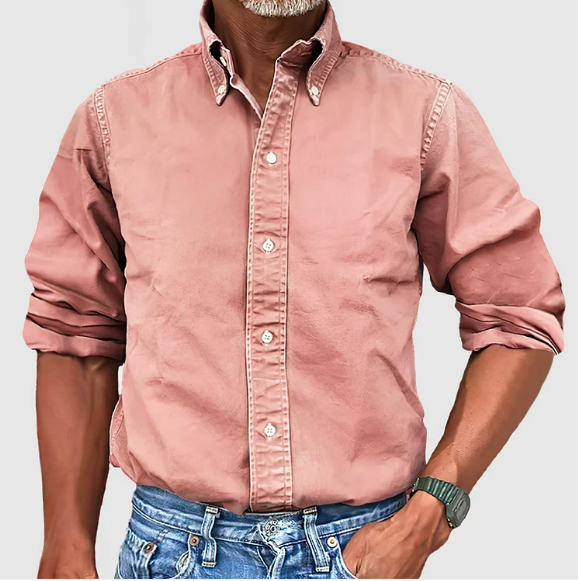 Heren Shirt | Straight | Lange Mouw | Zomer