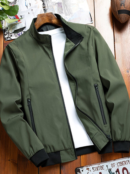 Heren Casual Jas | Trendy & Stylsih | Opstaande Kraag | Lente, Winter & Herfst