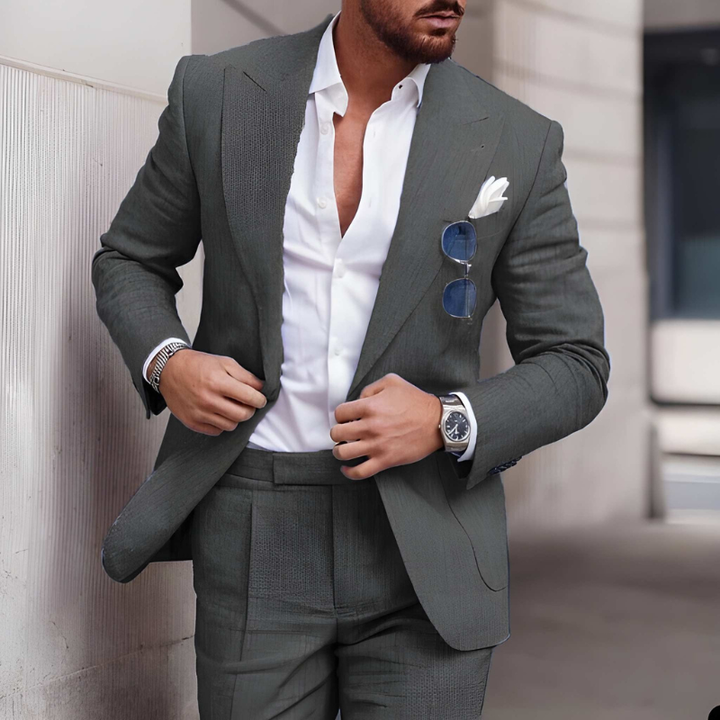 Heren Pak | Modieuze 2-Delige Set & Slim Fit | Elegant Kleding