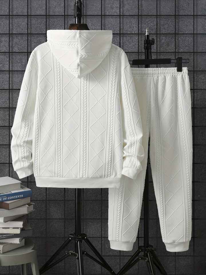 Heren Trainingspak | Modern & Gezellig | Gebreide Capuchon & Joggers