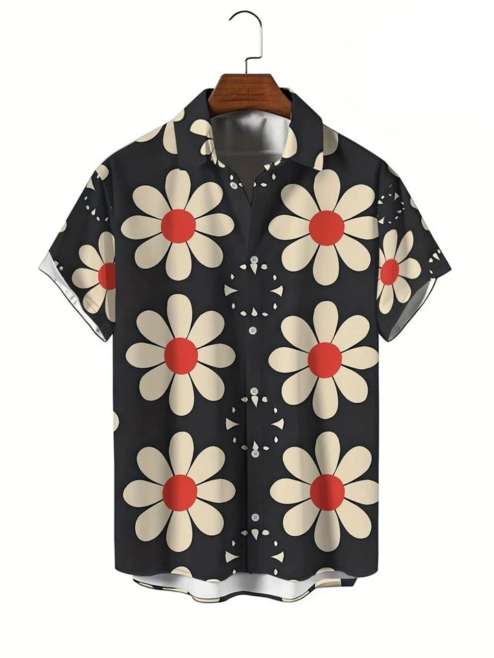 Heren Shirt | Blommig | Kortmouw | Zomer