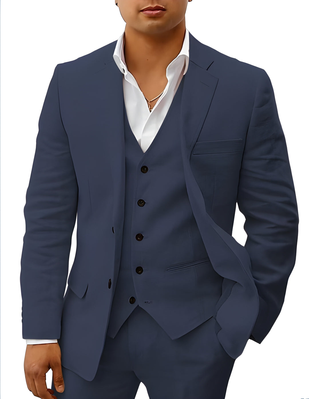 Heren Linnen Pak | 3-Delig | Klassiek & Ademend | Bruiloft & Zomerlook