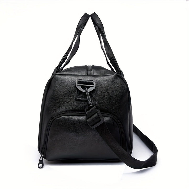 Heren Reistas | Vintage Stijl  | Telescopisch Handvat & Crossbodyband | Zwart