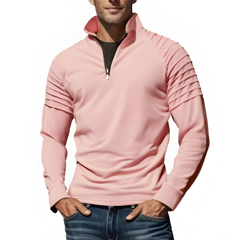 Truien Heren | Half Zip Trui | Geribbeld Design met Zipper