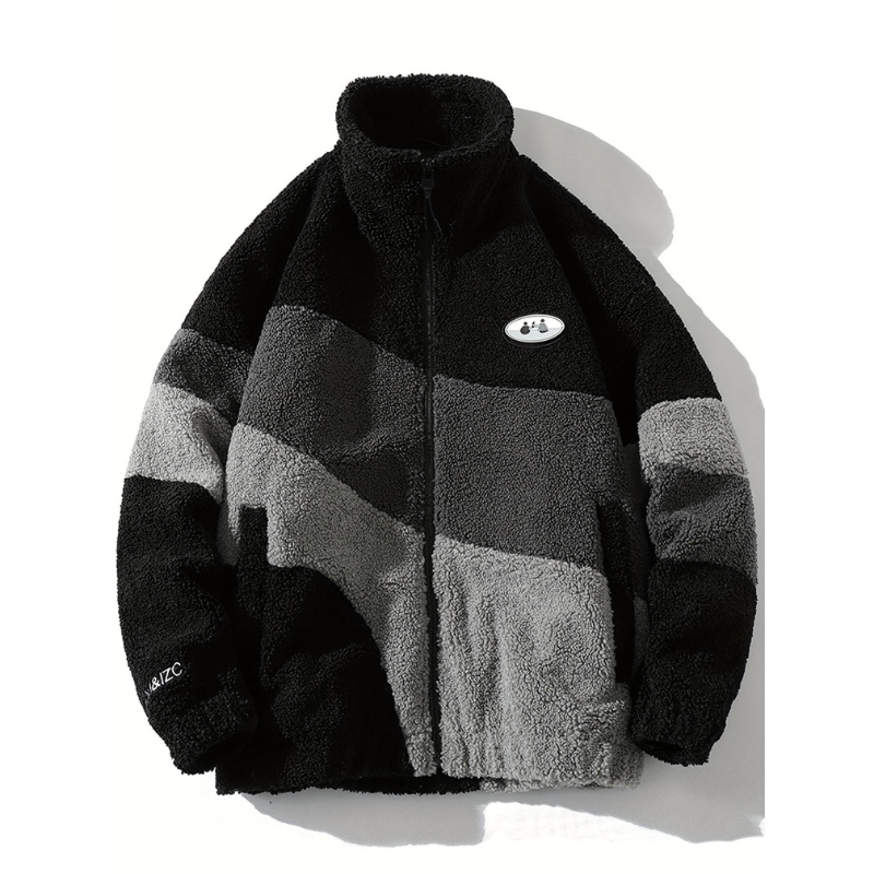 Winterjas Heren | Zachte Warme Jas | Casual Kleurblokken