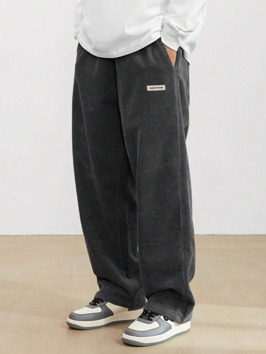 Heren Corduroy Broek | Loose-Fit & Rechte Pijp | Casual & Comfortabel | Tijdloze Stijl