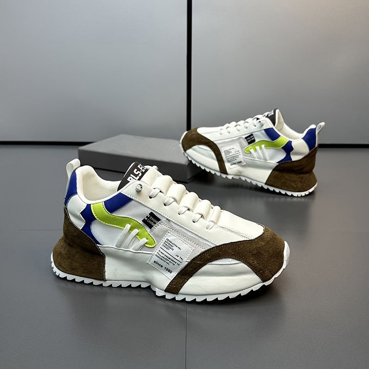 Heren Platformschoenen | Comfortabel & Trendy | Voor Wandelen & Joggen | All-Season Veterschoen