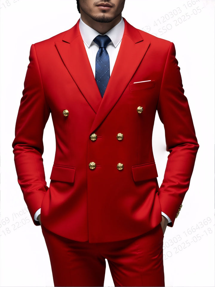Heren Pak 2-Delig | Slim Fit | Double Breasted | Elegant & Formeel