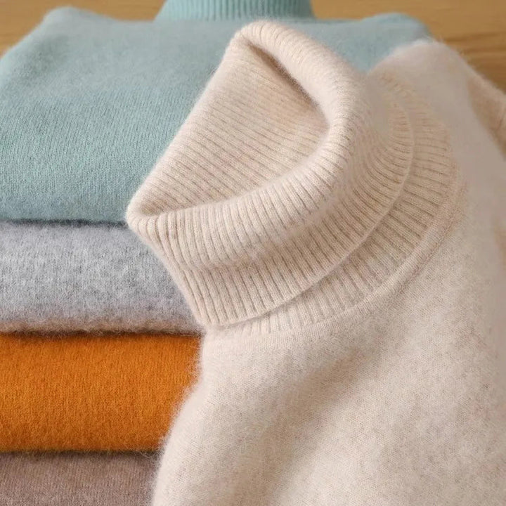 Prachtige fluwelen coltrui met opvallend Éclat-ontwerp voor ongeëvenaarde warmte | Jonathan